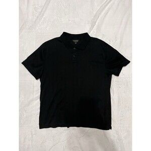 Banana Republic Men's L Luxe Touch Performance Polo Shirt Black